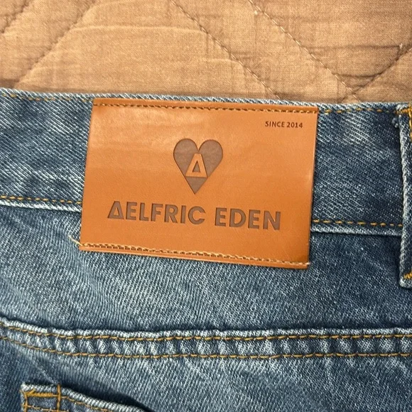 aelfric eden mens blue baggy jeans - Picture 4 of 4